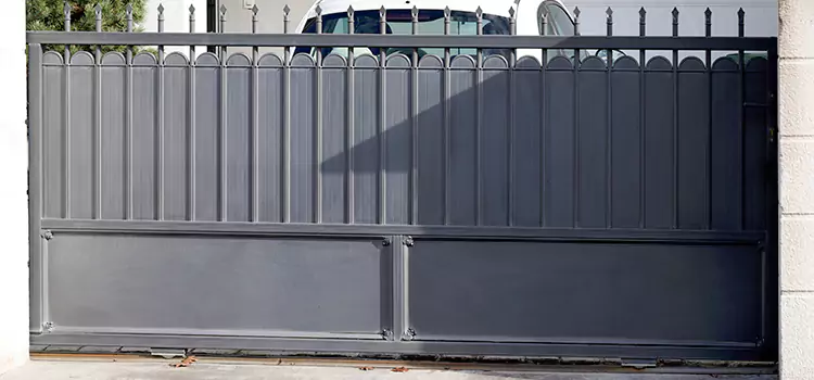 Metal Driveway Gate Installation Peabody