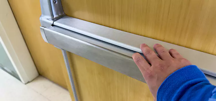 Installing a Push Bar on a Door Peabody